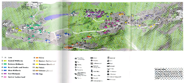 Ballenberg Guide map